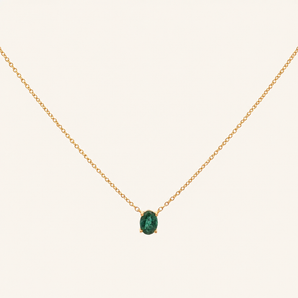 Oval Emerald Necklace - Psylish