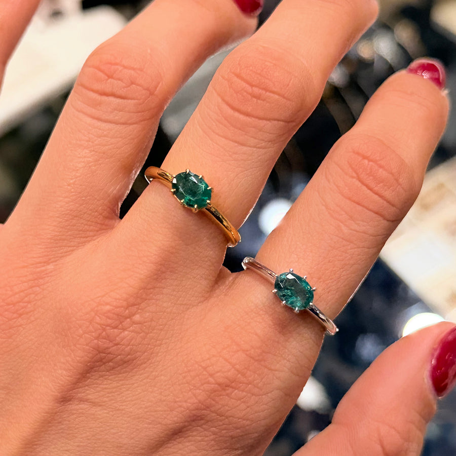 Oval Emerald Ring - Psylish