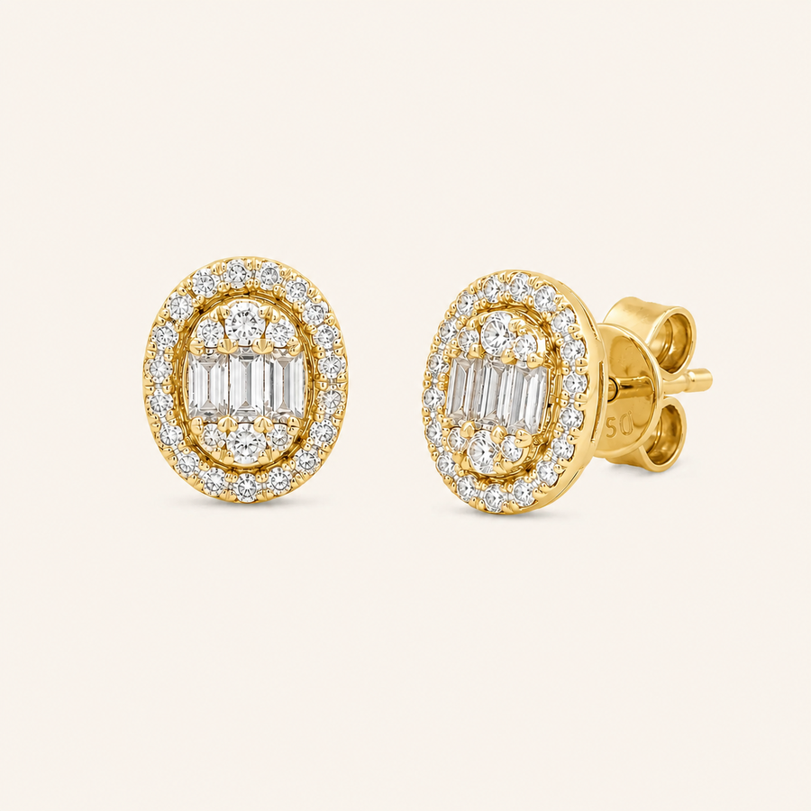 Ovo Diamond Earrings - Psylish