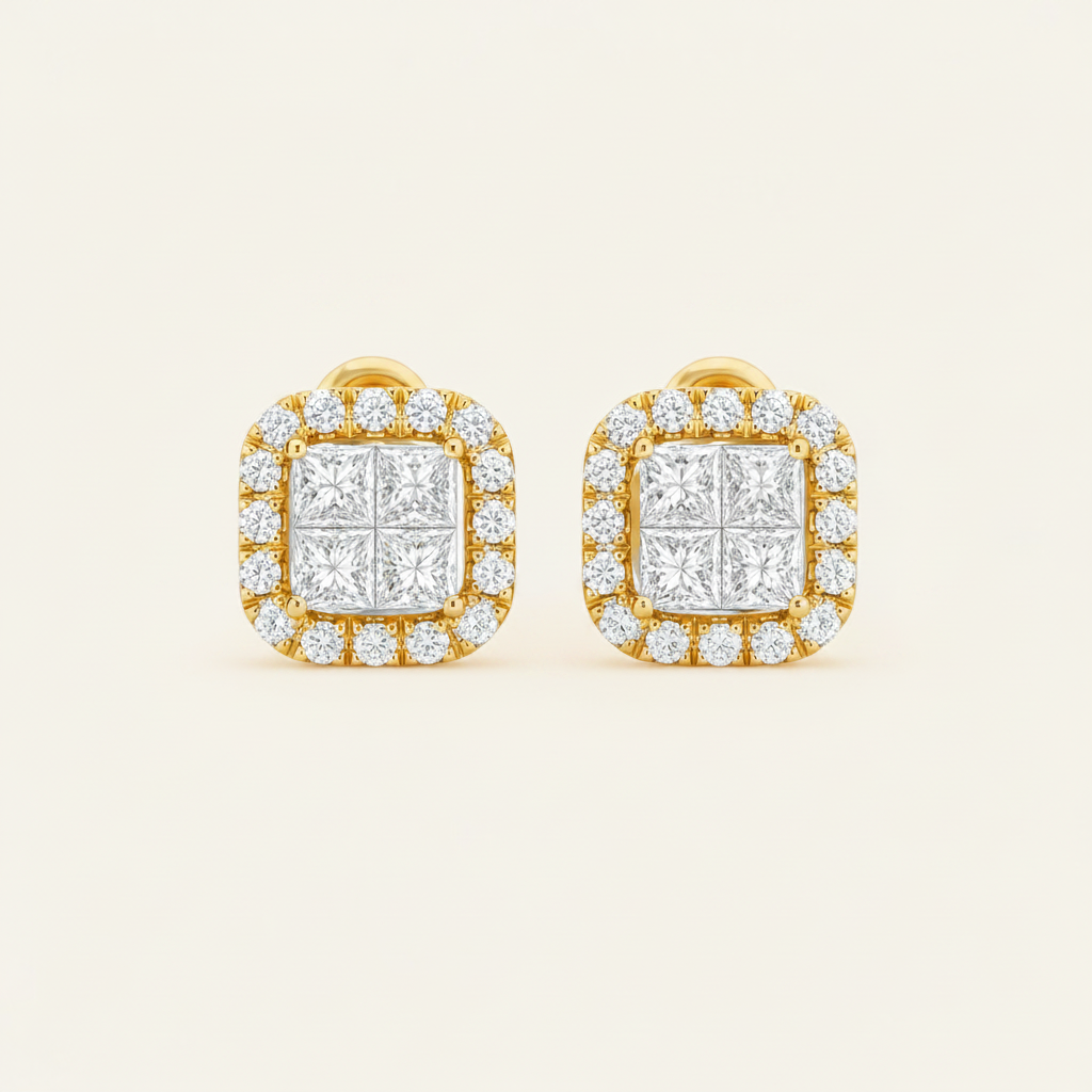 Prae Diamond Studs - Psylish