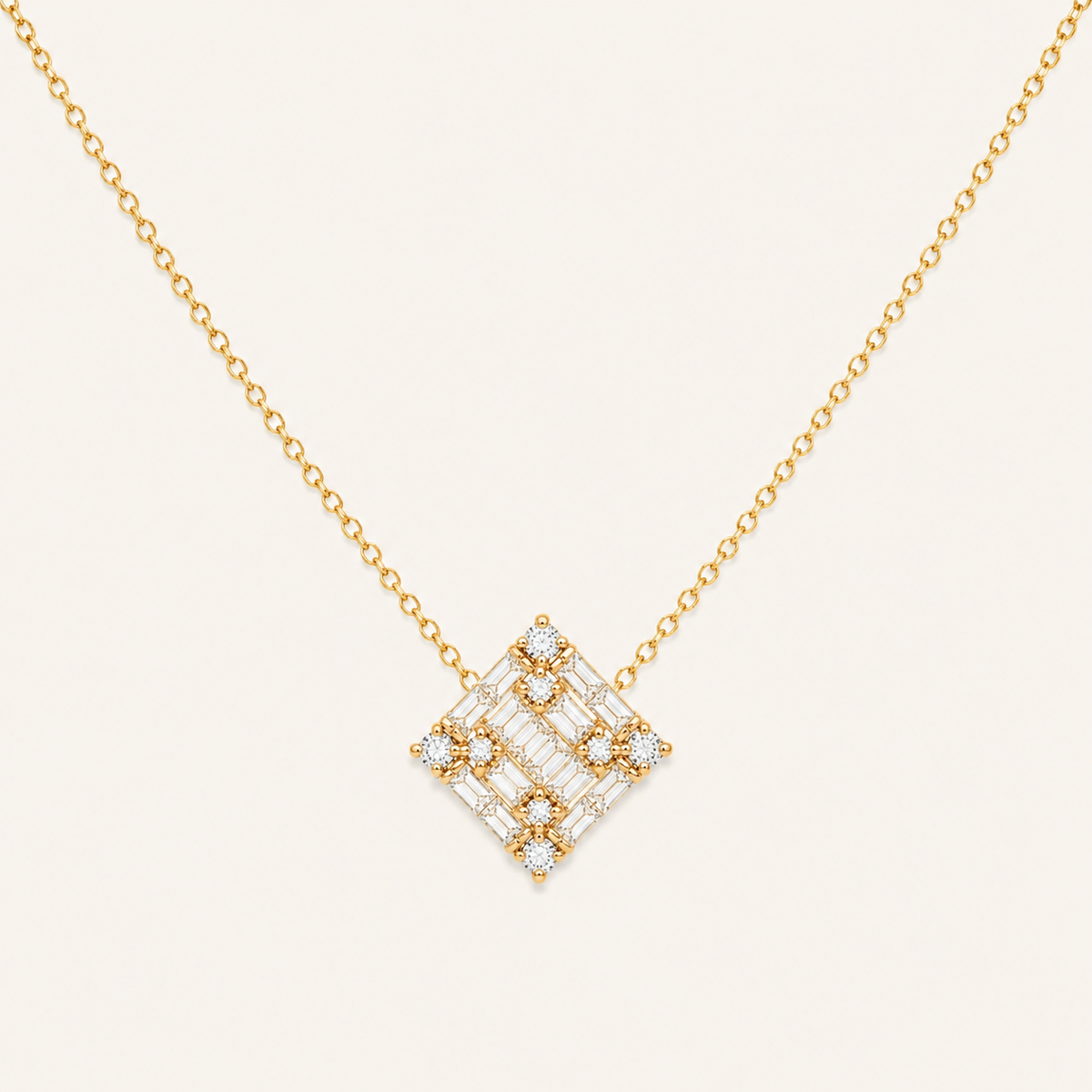 Princess Illusion Diamond Necklace - Psylish