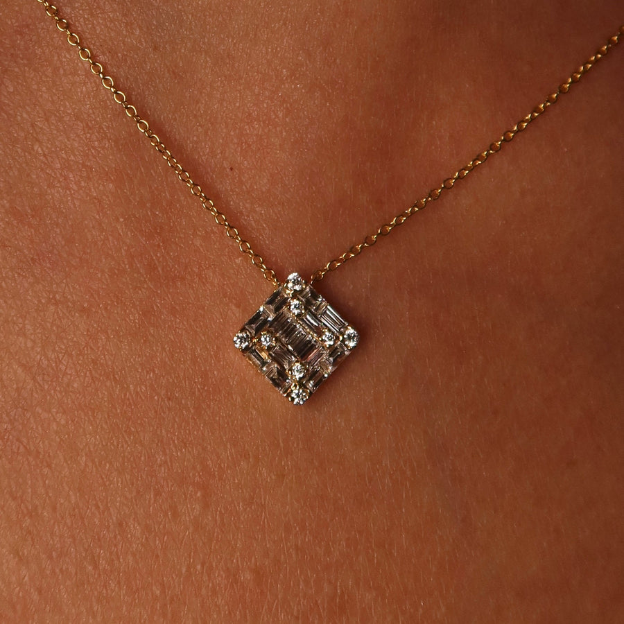 Princess Illusion Diamond Necklace - Psylish