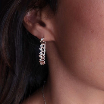 Cerc Diamond Hoops - Psylish