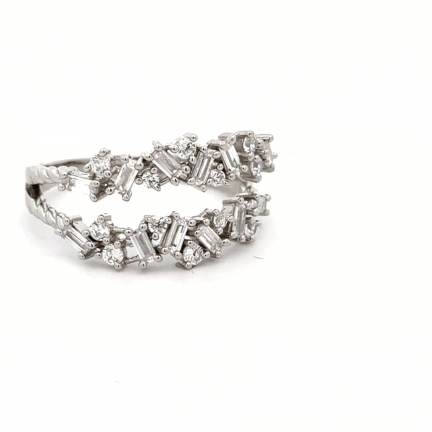 Double Baguette Diamond Ring - Psylish
