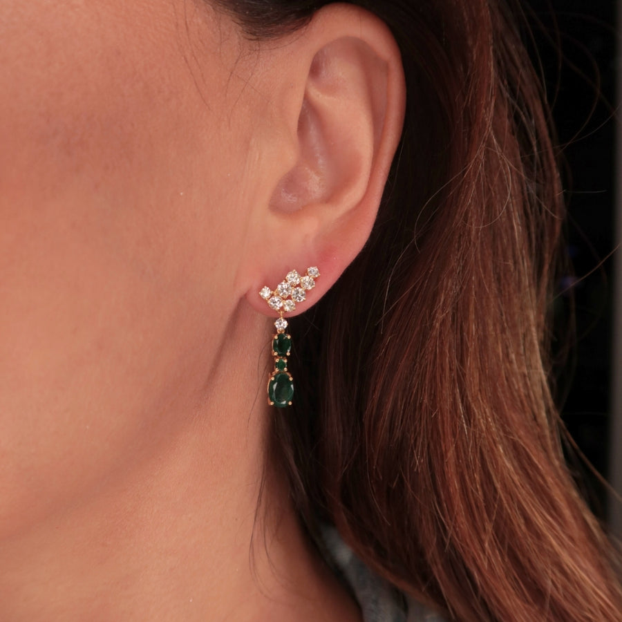 Jade Emerald Earrings - Psylish