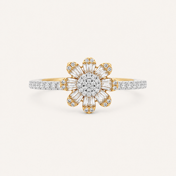 Sunflower Diamond Ring - Psylish