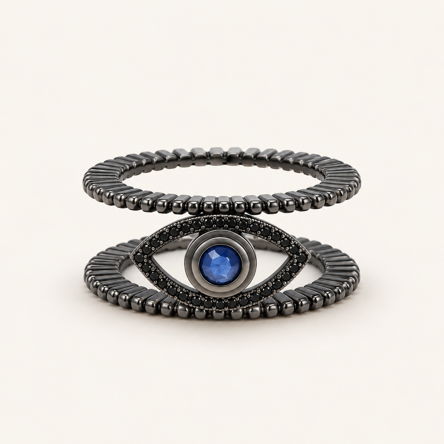 The Tichi Oura Ring Cap — Noir