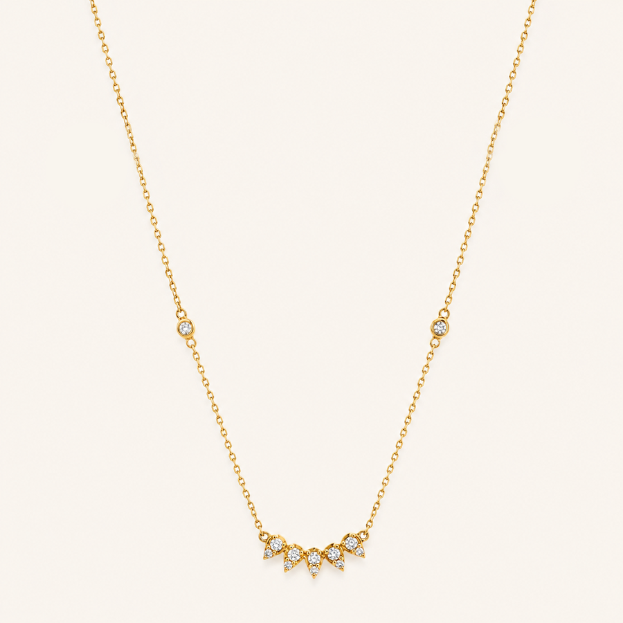 Crane Curve Diamond Necklace - Psylish