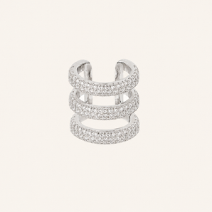 Trian White Sapphire Ear Cuff - Psylish