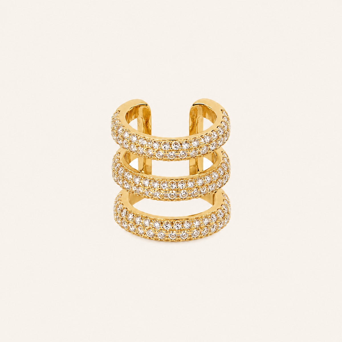 Trian White Sapphire Ear Cuff - Psylish