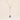 Gold necklace with a blue briolette teardrop pendant