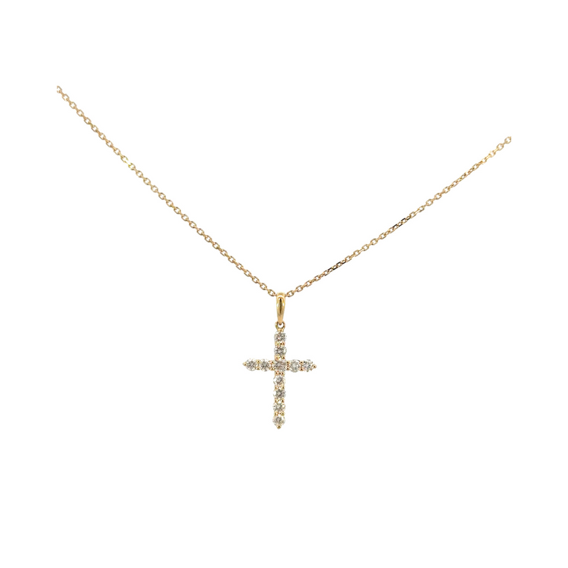 Grace Cross Gold Necklace - Psylish