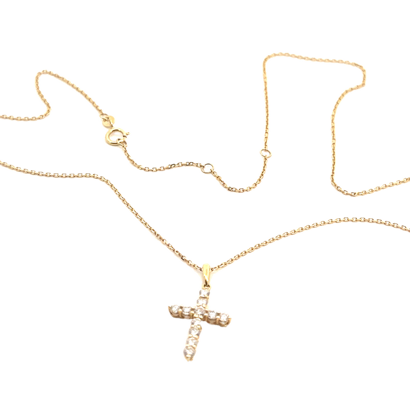 Grace Cross Gold Necklace - Psylish