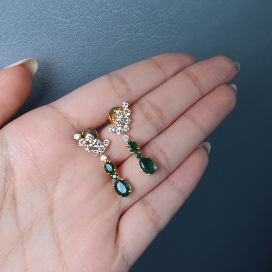 Jade Emerald Earrings - Psylish