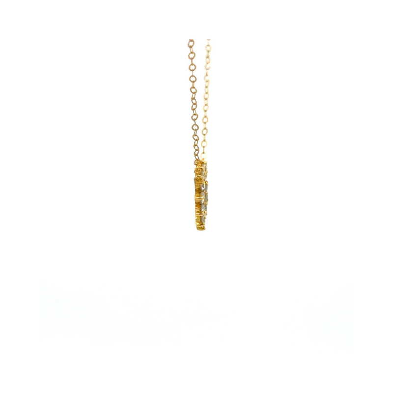 Circle of Life Small Gold Diamond Necklace