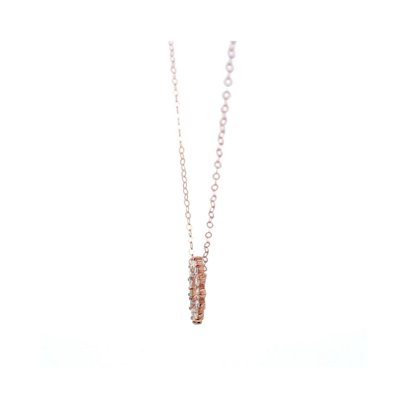 Circle of Life Small Rose Diamond Necklace