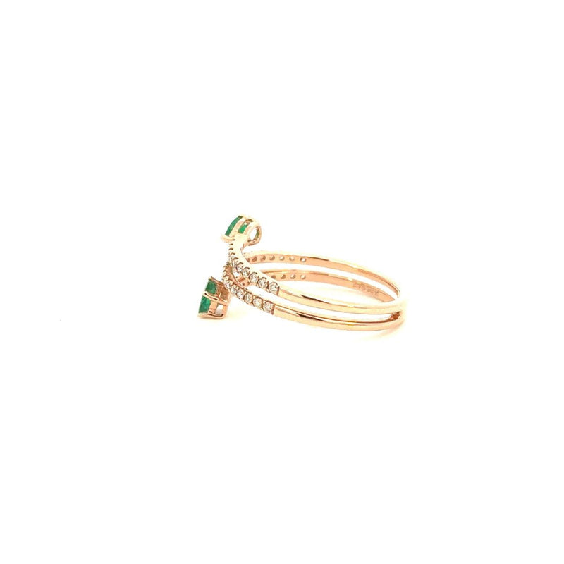 Aviva Emerald Ring - Psylish