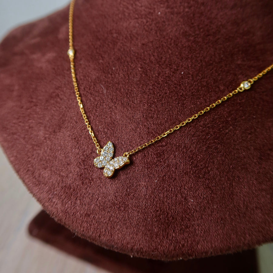 Flutter Diamond Necklace - Psylish