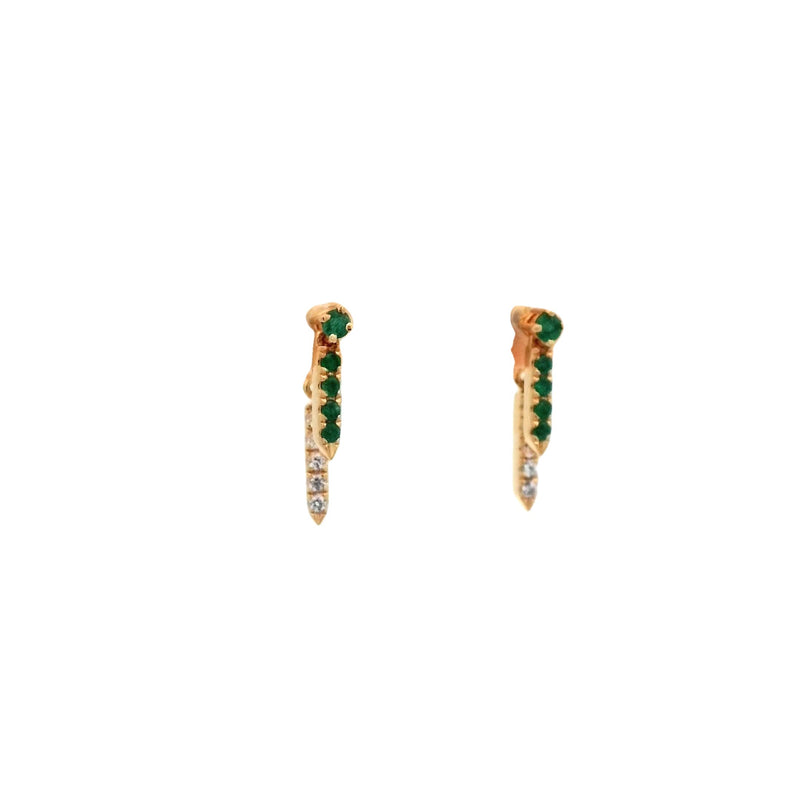 Mia Petite Emerald Earrings