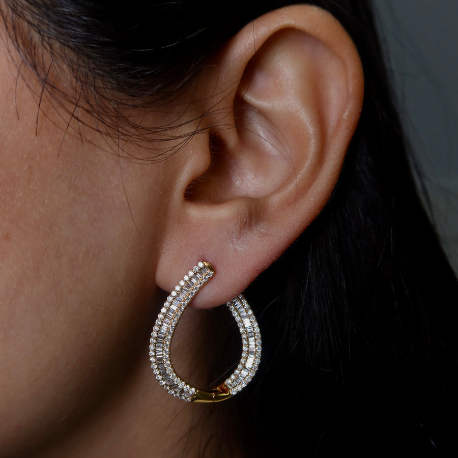 Blake Diamond Hoops