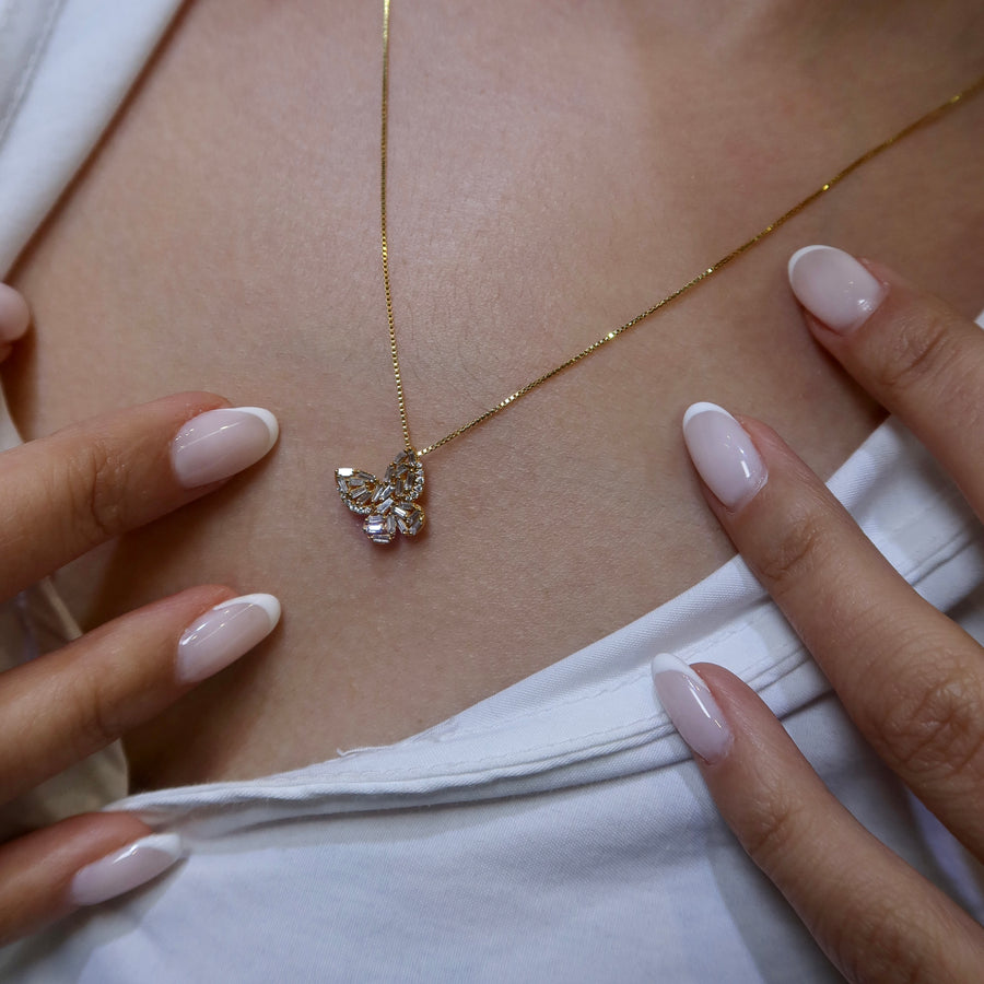 Skye Butterfly Diamond Necklace