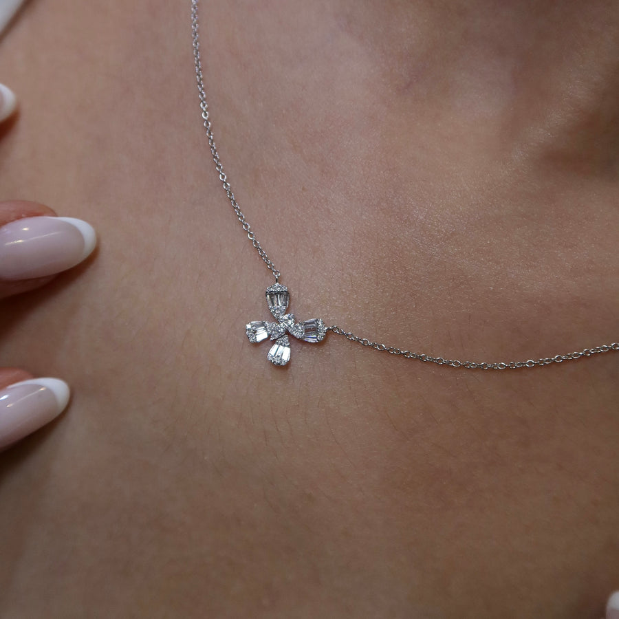 Fiori Butterfly Diamond Necklace