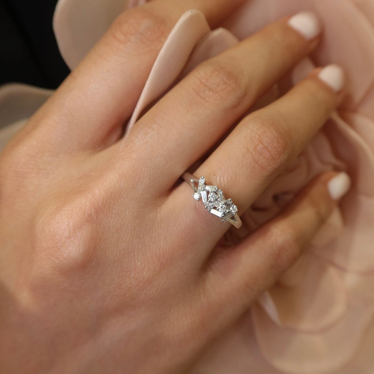 Kiaan White Gold Diamond Ring - Psylish