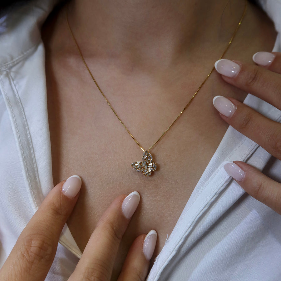 Skye Butterfly Diamond Necklace