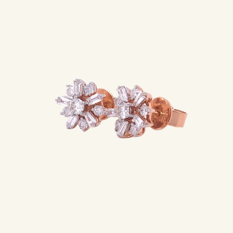 Levi Rose Stud Earrings