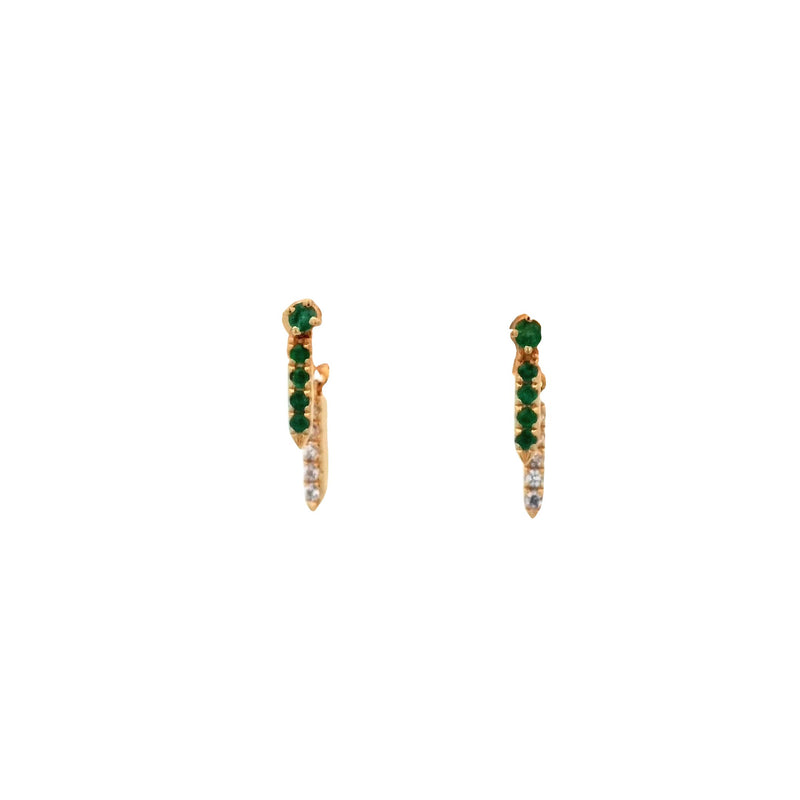 Mia Petite Emerald Earrings