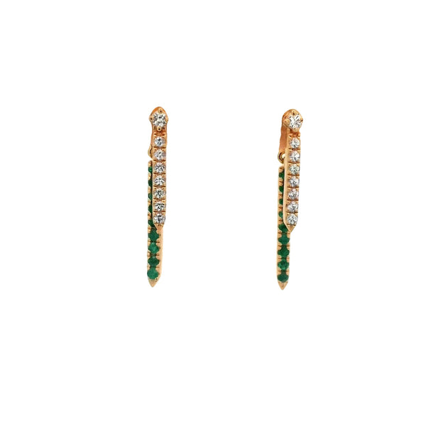 Mia Deux Emerald Earrings