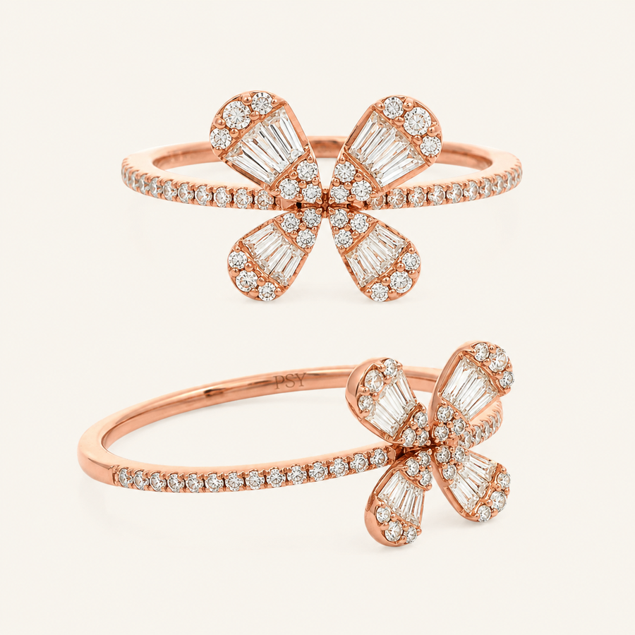 Abundance Butterfly Diamond Ring - Psylish