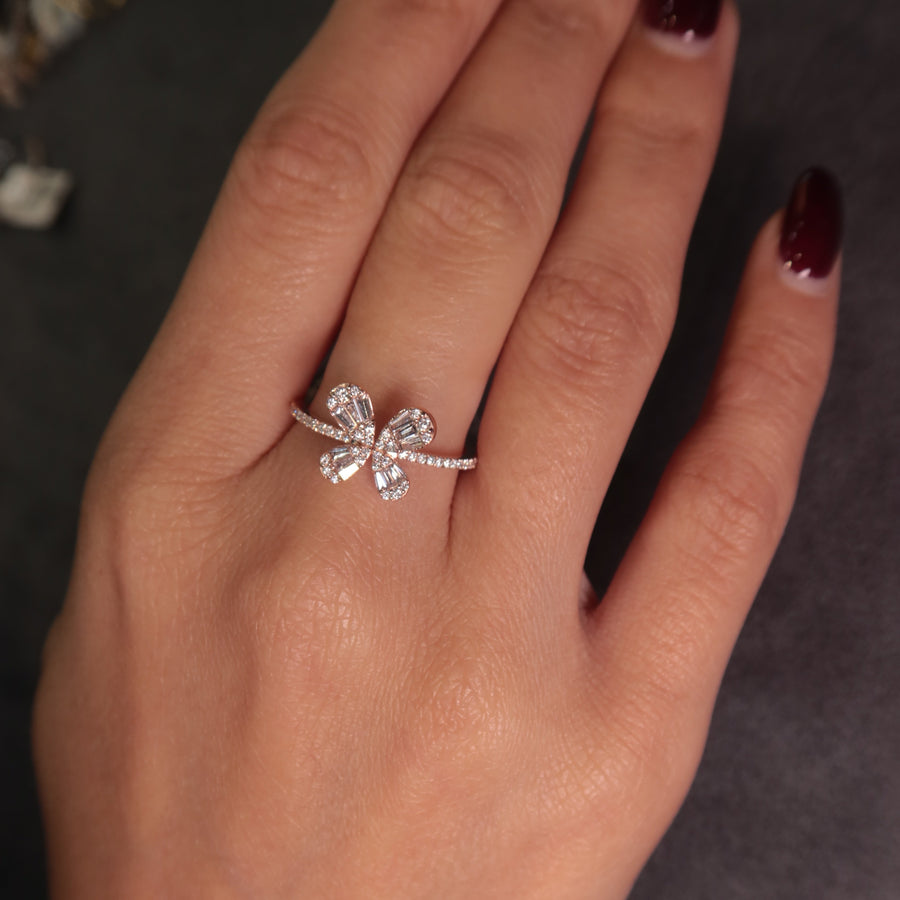 Abundance Butterfly Diamond Ring - Psylish