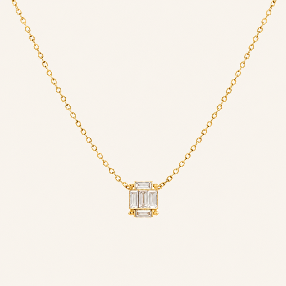 Alina Yellow Gold Diamond Necklace