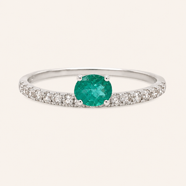 Ally Emerald Diamond Ring - Psylish