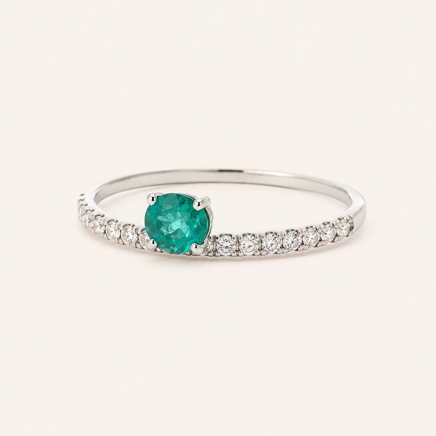 Ally Emerald Diamond Ring - Psylish