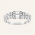 Arc Baguette Diamond Band Ring
