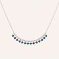 Aurelia Blue Sapphire Diamond Necklace