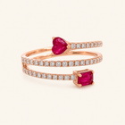 Double Baguette Diamond Ring