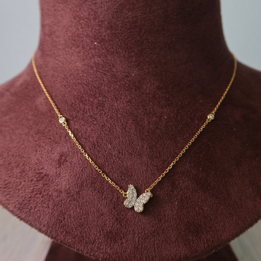 Flutter Diamond Necklace - Psylish