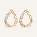 Blake Yellow Gold Diamond Hoops