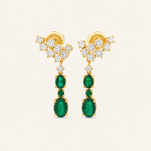 Jade Emerald Earrings - Psylish