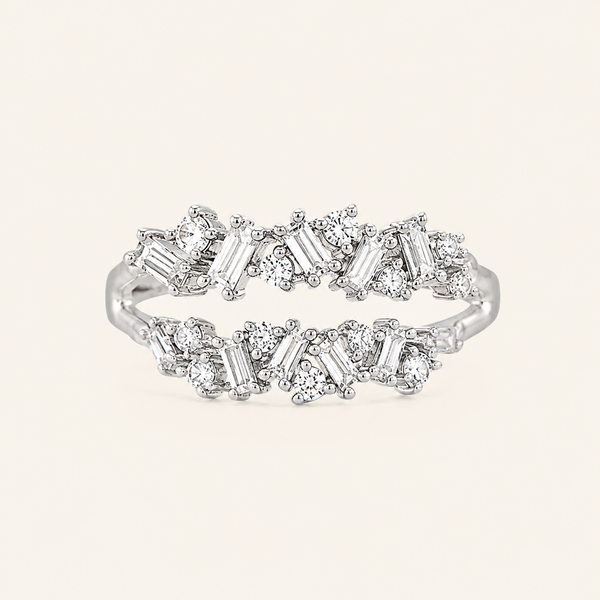 Double Baguette Diamond Ring - Psylish