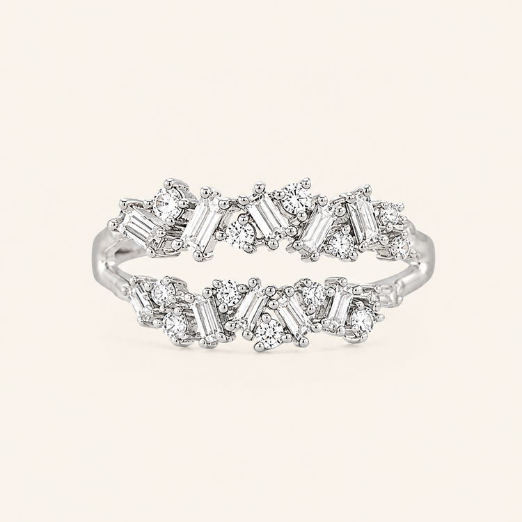 Double Baguette Diamond Ring - Psylish
