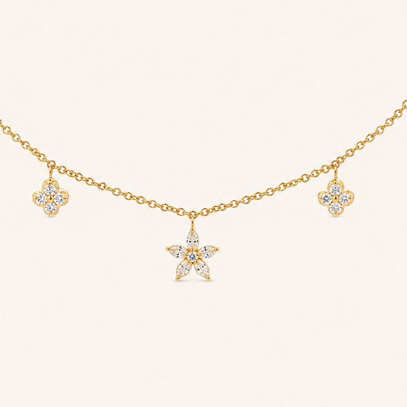Cleo Diamond Necklace - Psylish