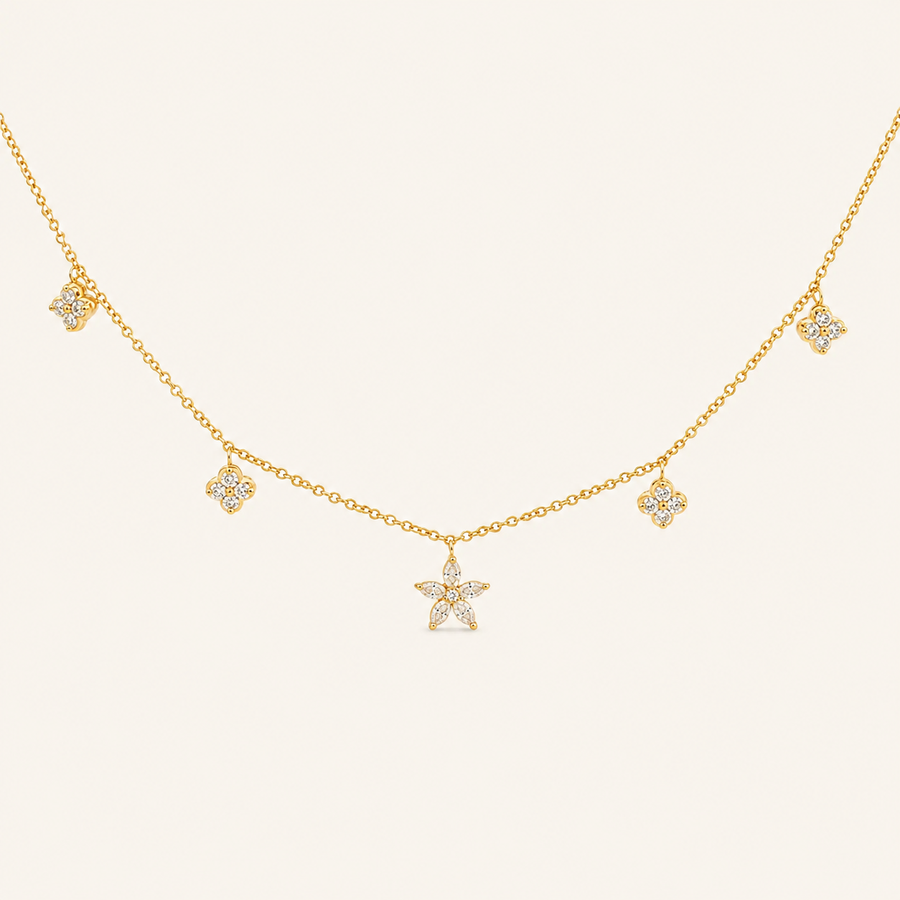 Cleo Diamond Necklace - Psylish