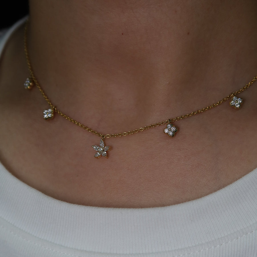 Cleo Diamond Necklace - Psylish