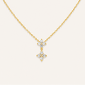 Clover Dangly Diamond Necklace