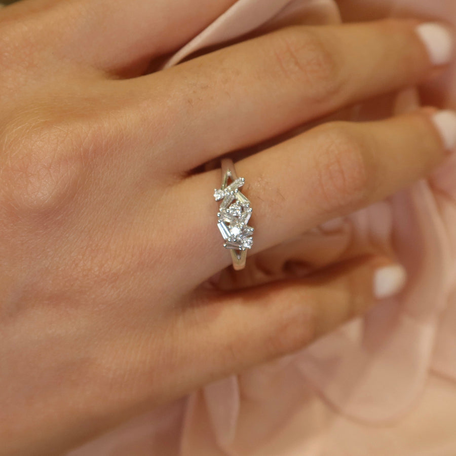 Kiaan White Gold Diamond Ring - Psylish