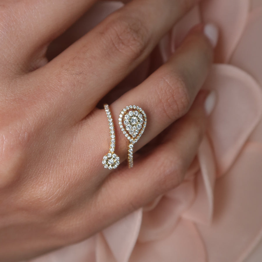 Danni Pear Diamond Ring - Psylish